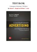 Test Bank for Contemporary Advertising  17th Edition By Michael F&period; Weigold and William F&period; Arens&comma; Chapter 1-18 &vert; All Chapters