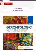 Test Bank for Gerontologic Nursing 7th Edition Sue E&period; Meiner Jennifer J&period; Yeager Complete Chapters 1&ndash;29