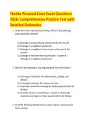 Florida Personal Lines Exam Questions  2026&colon; Comprehensive Practice Test with  Detailed Rationales