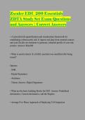 Zscaler EDU 200 Essentials ZDTA Study Set Exam Questions and Answers &vert; Correct Answers