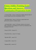 Future Soldier Training Exam Questions and Answers &vert; Examination Preparation Guide