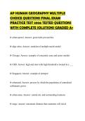 Exam &lpar;elaborations&rpar; Human Geography 