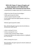 RNSG 2201 Chapter 37- Impact of Cognitive and Sensory Impairment on the Child and Family NCLEX-EAQs - 100&percnt; Guaranteed Pass Exam Review