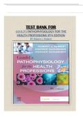 Gould's Pathophysiology for the Health Professions 8th Edition Test Bank &vert; Robert J&period; Hubert &vert; Chapters 1-28 &vert; Complete Q&A with Rationales