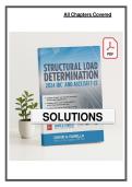 SOLUTIONS MANUAL to Structural Load Determination&colon; 2024 IBC and ASCE&sol;SEI 7-22 &lpar;2nd Edition&rpar; by David A&period; Fanella