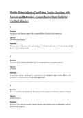 Florida Claims Adjuster Final Exam Practice Questions &ndash; Comprehensive Study Guide with Answers & Rationales for Certified Adjusters