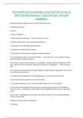 HCA Healthcare Knowledge Check with all Correct & 100&percnt; Verified Answers &vert;Latest Version &vert;Already Graded A&plus;