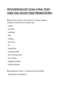 PSYCHOPATHOLOGY EXAM 5 FINAL STUDY GUIDE 2026 SOLVED ITEMS PREMIUM REVIEW