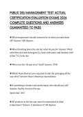 PUBLIX DELI MANAGEMENT TEST ACTUAL CERTIFICATION EVALUATION EXAMS 2026 COMPLETE QUESTIONS AND ANSWERS GUARANTEED TO PASS