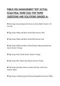 PUBLIX DELI MANAGEMENT TEST ACTUAL EXAM FINAL PAPER 2026 TEST PAPER QUESTIONS AND SOLUTIONS GRADED A&plus;