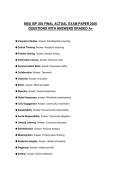 MSU ISP 205 FINAL ACTUAL EXAM PAPER 2026 QUESTIONS WITH ANSWERS GRADED A&plus;