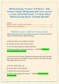 HESI Exit Exams &lpar;Versions 7 & 8&rpar; Review &ndash; Both  Versions Contains 288 Questions and Correct Answers  &lpar;A review of Past Real Exams&rpar; &vert; 2 Versions of Real  HESI Exit Exams Review Test Bank 2026-2027 