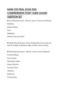 NASM CES FINAL EXAM 2026 COMPREHENSIVE STUDY GUIDE SOLVED QUESTION SET