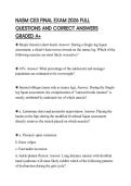 NASM CES FINAL EXAM 2026 FULL QUESTIONS AND CORRECT ANSWERS GRADED A&plus;NASM CES FINAL EXAM 2026 FULL QUESTIONS AND CORRECT ANSWERS GRADED A&plus;