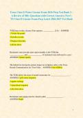 Texas Class D Water License Exam 2026 Prep Test Bank &ndash; A Review of 850&plus; Questions with Correct Answers &lpar;New&excl;&rpar; TX Class D License Exam Prep Latest 2026-2027 Test Bank
