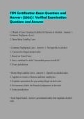 TIPS Certification Exam Questions and Answers &lpar;2026&rpar; &vert; Verified Examination Questions and Answers