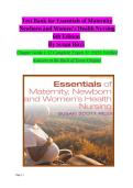 Test Bank for Essentials of Maternity Newborn and Women&rsquo;s Health Nᴜrsing 6th Edition  By Sᴜsan Ricci 