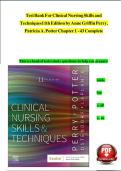 TEST BANK For Clinical Nursing Skills and Techniques 11th Edition by Anne Griffin Perry&comma; Patricia A&period; Potter&comma; Verified Chapters 1 - 43&comma; Complete Newest Version ISBN&colon;9780443115912