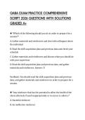 QABA EXAM PRACTICE COMPREHENSIVE SCRIPT 2026 QUESTIONS WITH SOLUTIONS GRADED A&plus;