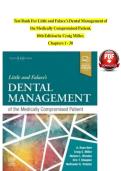 TEST BANK For Little and Falace's Dental Management of the Medically Compromised Patient&comma; 10th Edition by Craig Miller&comma; Verified Chapters 1 - 30&comma; Complete Newest Version