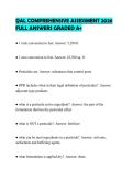 QAL COMPREHENSIVE ASSESSMENT 2026 FULL ANSWERS GRADED A&plus;