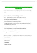 NURS 171 UNIT 1 EXAM Questions with Correct Answers&vert; Latest Update 100&percnt;  Solved