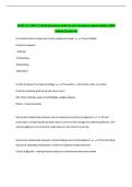 NURS 171 UNIT 1 EXAM Questions with Correct Answers&vert; Latest Update 100&percnt;  Solved