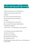 QAL PRACTICE PAPER 2026 COMPLETE QUESTIONS AND SOLUTIONS GRADED A&plus;