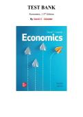 Test Bank for Economics 12th Edition By David C&period; Colander&comma; Chapter 1-38 &vert; All Chapters