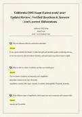 California CSST Exam &lpar;Latest 2026&sol; 2027  Update&rpar; Review &vert; Verified Questions & Answers  &vert; 100&percnt; correct Elaborations 