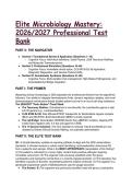 Complete Microbiology Test Bank 2026&sol;2027 &vert; OpenStax Compatible &vert; Q&A & Rationales