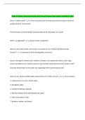 NURS 473 Exam 1 Review Questions with Correct Answers New Update