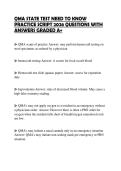 QMA STATE TEST NEED TO KNOW PRACTICE SCRIPT 2026 QUESTIONS WITH ANSWERS GRADED A&plus;