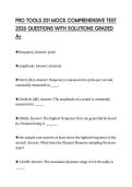 PRO TOOLS 201 MOCK COMPREHENSIVE TEST 2026 QUESTIONS WITH SOLUTIONS GRADED A&plus;