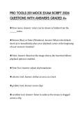 PRO TOOLS 201 MOCK EXAM SCRIPT 2026 QUESTIONS WITH ANSWERS GRADED 