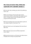PRO TOOLS 201 MOCK FINAL PAPER 2026 QUESTIONS WITH ANSWERS GRADED A&plus;
