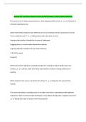 Nursing 601 Final Exam Questions with Verified Answers&vert; Latest Update 