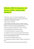 Orthotics CPM Test Questions and Answers &lpar;2026&rpar; &vert; Study Guide &vert; Graded A&plus;