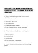 QUALYS PATCH MANAGEMENT BUNDLED EXAMS PRACTICE TEST BANK 2026 TESTED SOLUTIONS