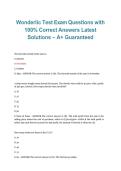 Wonderlic Test Exam &ndash; Questions with 100&percnt; Correct Answers and Latest Solutions&comma; A&plus; Guaranteed 2026&sol;2027 &ndash; Complete Study Guide