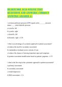 HeartCode ACLS Online Test Questions and Answers &vert; Correct Answers &vert; Graded A&plus;