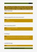 CM 3111 Exam 1 Questions and Correct  Answers&sol; Latest Update &sol; Already Graded