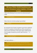 CM 2112 FINAL EXAM Questions and  Correct Answers&sol; Latest Update &sol; Already  Graded