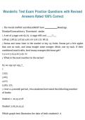 Wonderlic Test Exam &ndash; Practice Questions with Revised Answers&comma; Rated 100&percnt; Correct 2026&sol;2027 &ndash; Comprehensive Study Guide