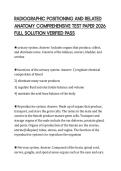 RADIOGRAPHIC POSITIONING AND RELATED ANATOMY COMPREHENSIVE TEST PAPER 2026 FULL SOLUTION VERIFIED PASS