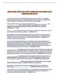 JAOPC NEW STUDY SET WITH COMPLETE SOLUTIONS 100&percnt; VERIFIED 2026-2027&excl;&excl;