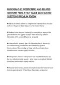 RADIOGRAPHIC POSITIONING AND RELATED ANATOMY FINAL STUDY GUIDE 2026 SOLVED QUESTIONS PREMIUM REVIEW