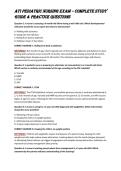ATI Pediatric Nursing Exam &ndash; Complete Study Guide & Practice Questions