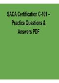 SACA Certification C-101 Practice Questions and Answers &vert; 2026 Updated Study Guide for Smart Automation Certification Exam Prep