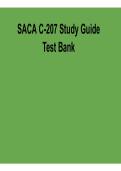 SACA C-207 Study Guide Test Bank Questions and Answers &vert; 2026 Updated Smart Automation Certification Exam Prep PDF